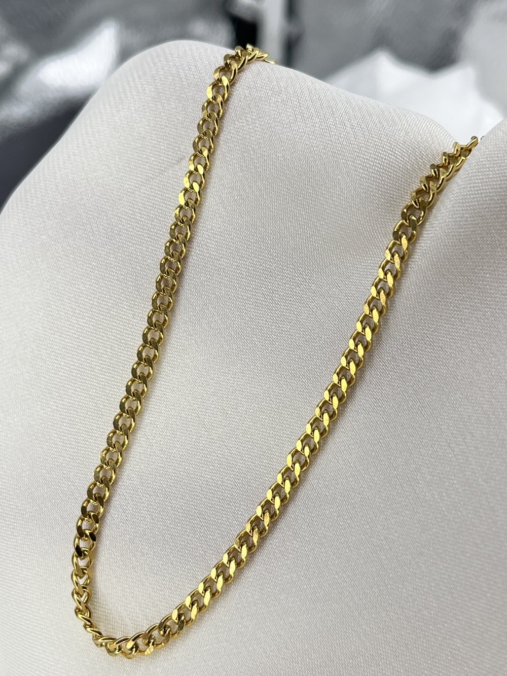 316L Çelik/Paslanmaz Gold Zincir Erkek Kolye   Gold