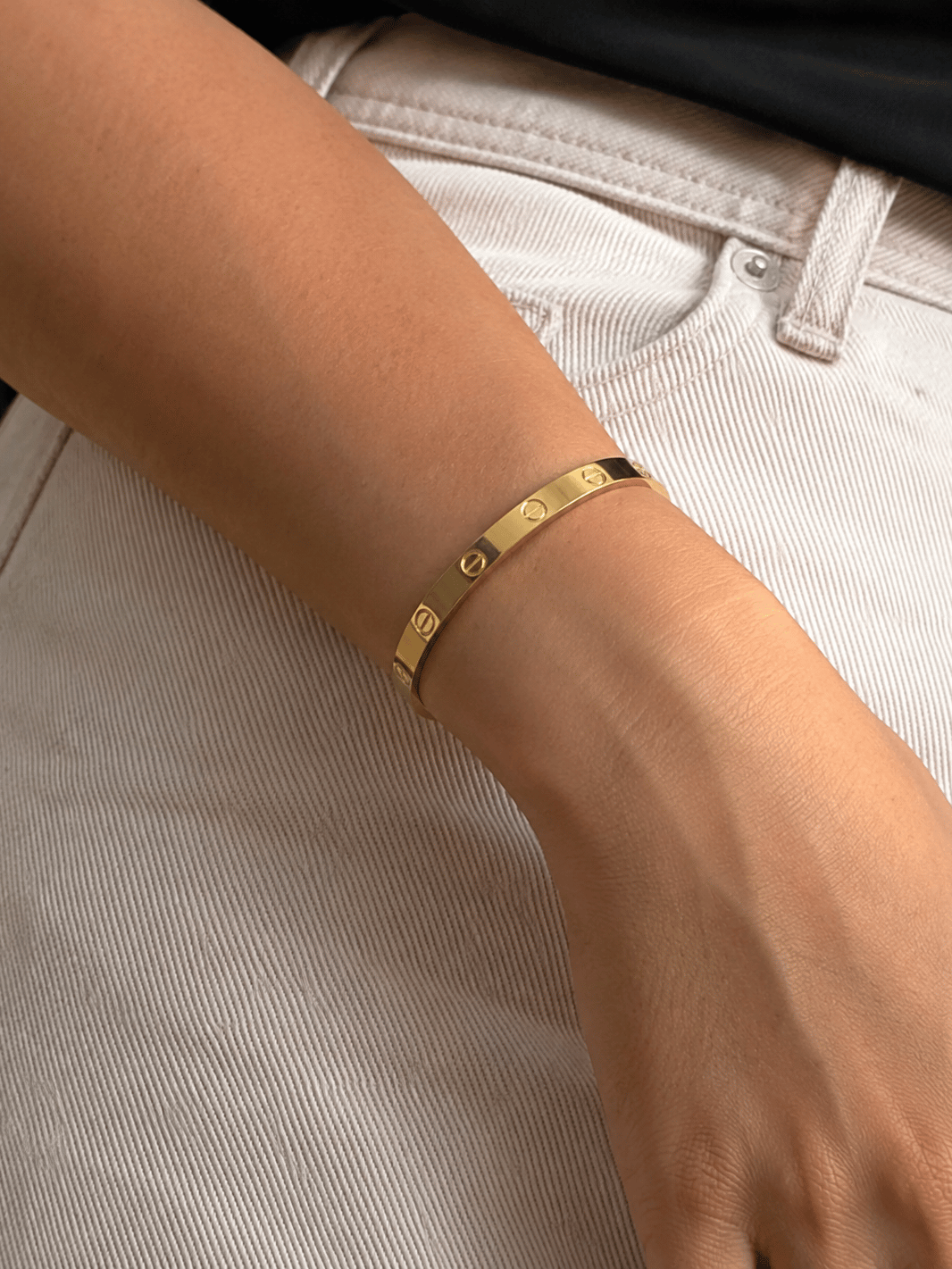 316L Çelik Gold Kelepçe