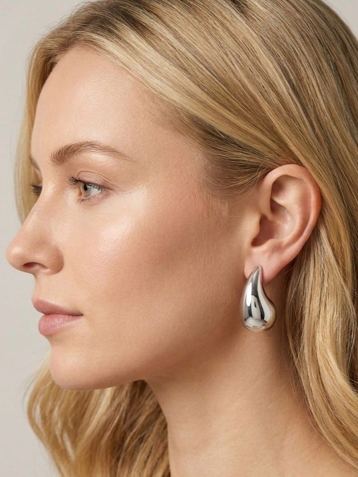 Damla Model Silver Küpe