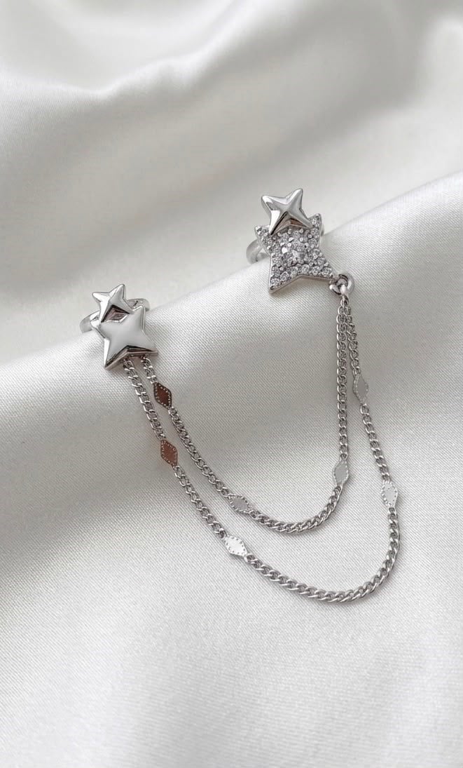 Stella Yıldız Sallantılı Silver Küpe