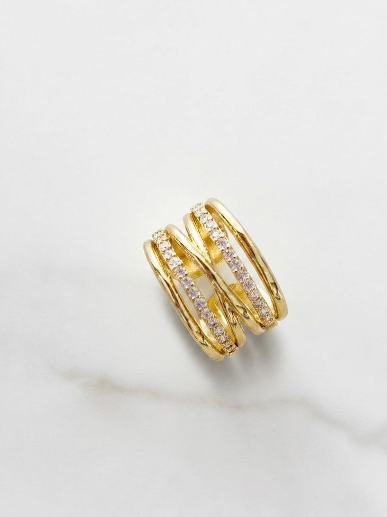 Swarovski Gold Yüzük