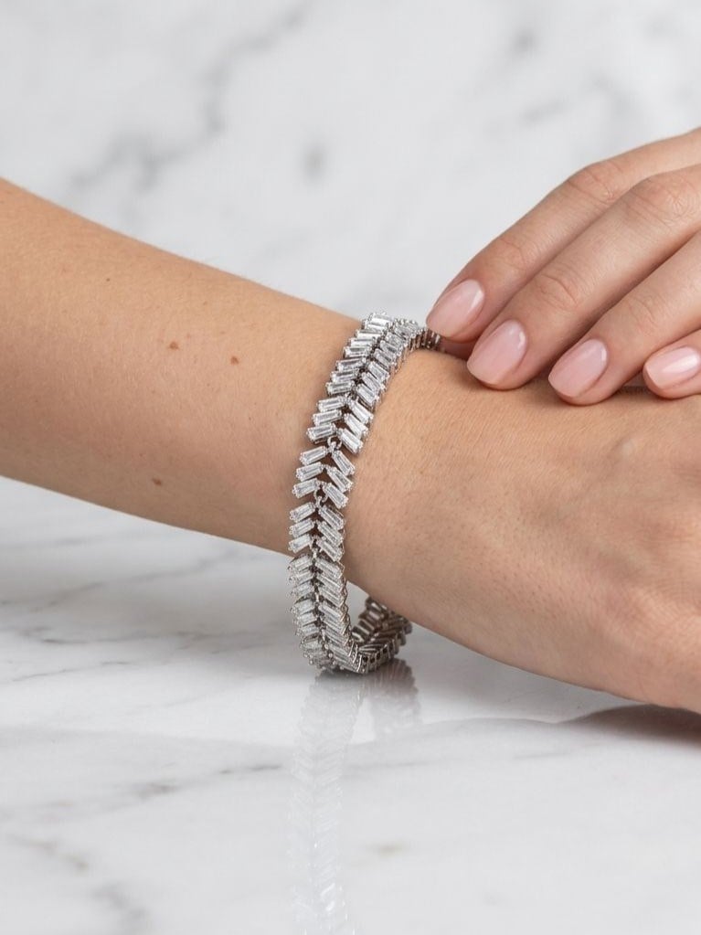 VIP Balıksırtı Silver Bileklik