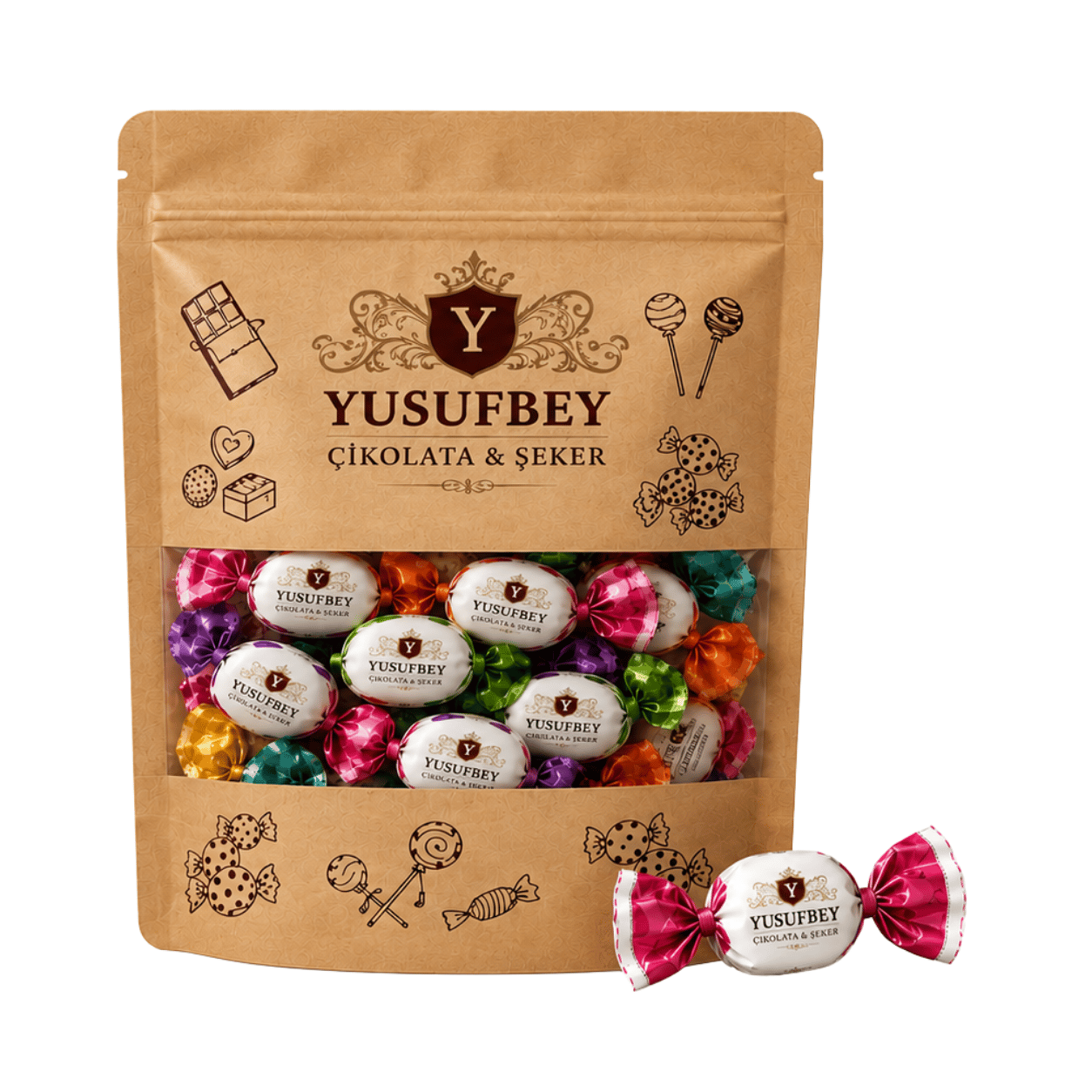 Logolu Paket Şeker 500 gr
