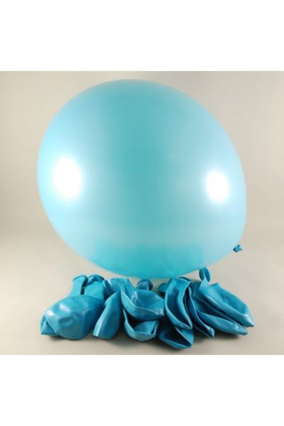 10lu Metalik turkuaz balon