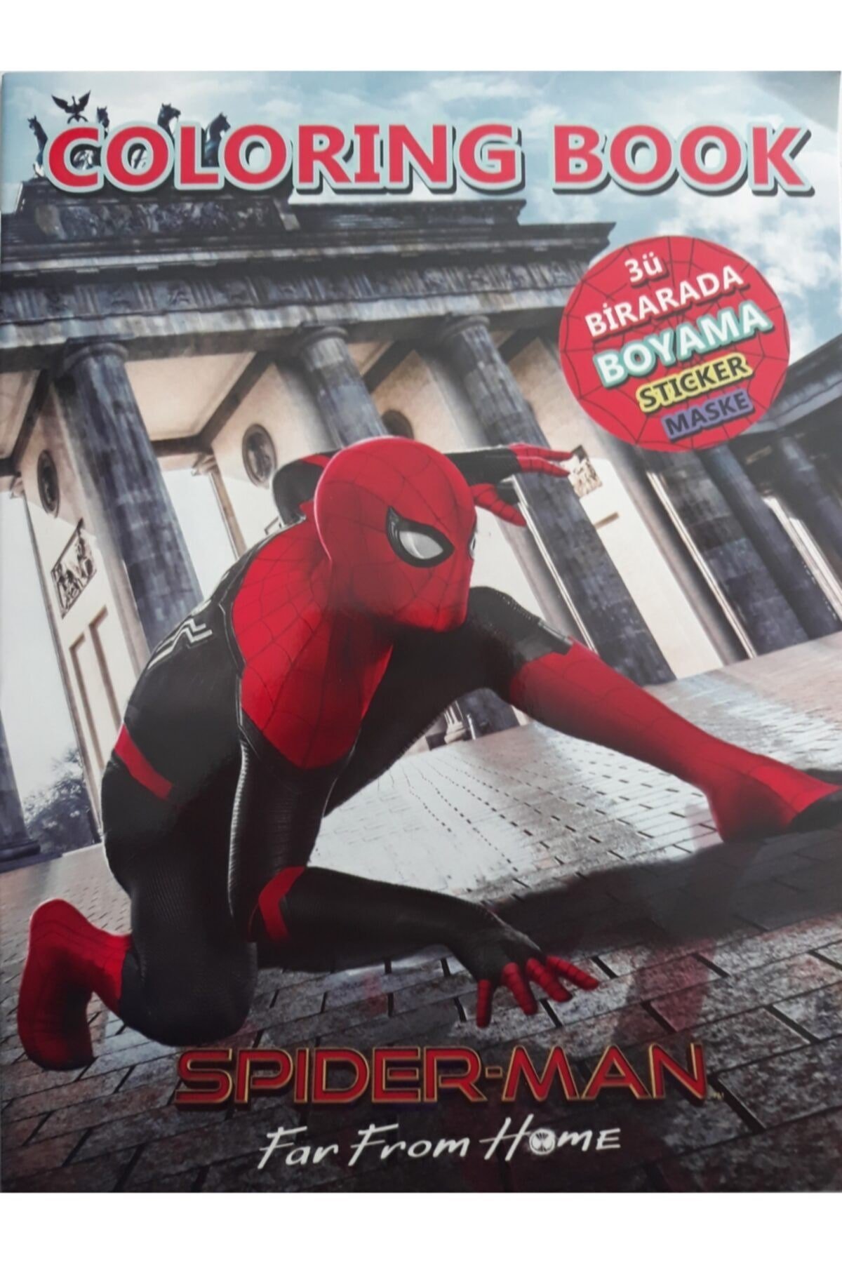 3'ü 1 Arada Boyama Kitabı-maske-sticker Seti