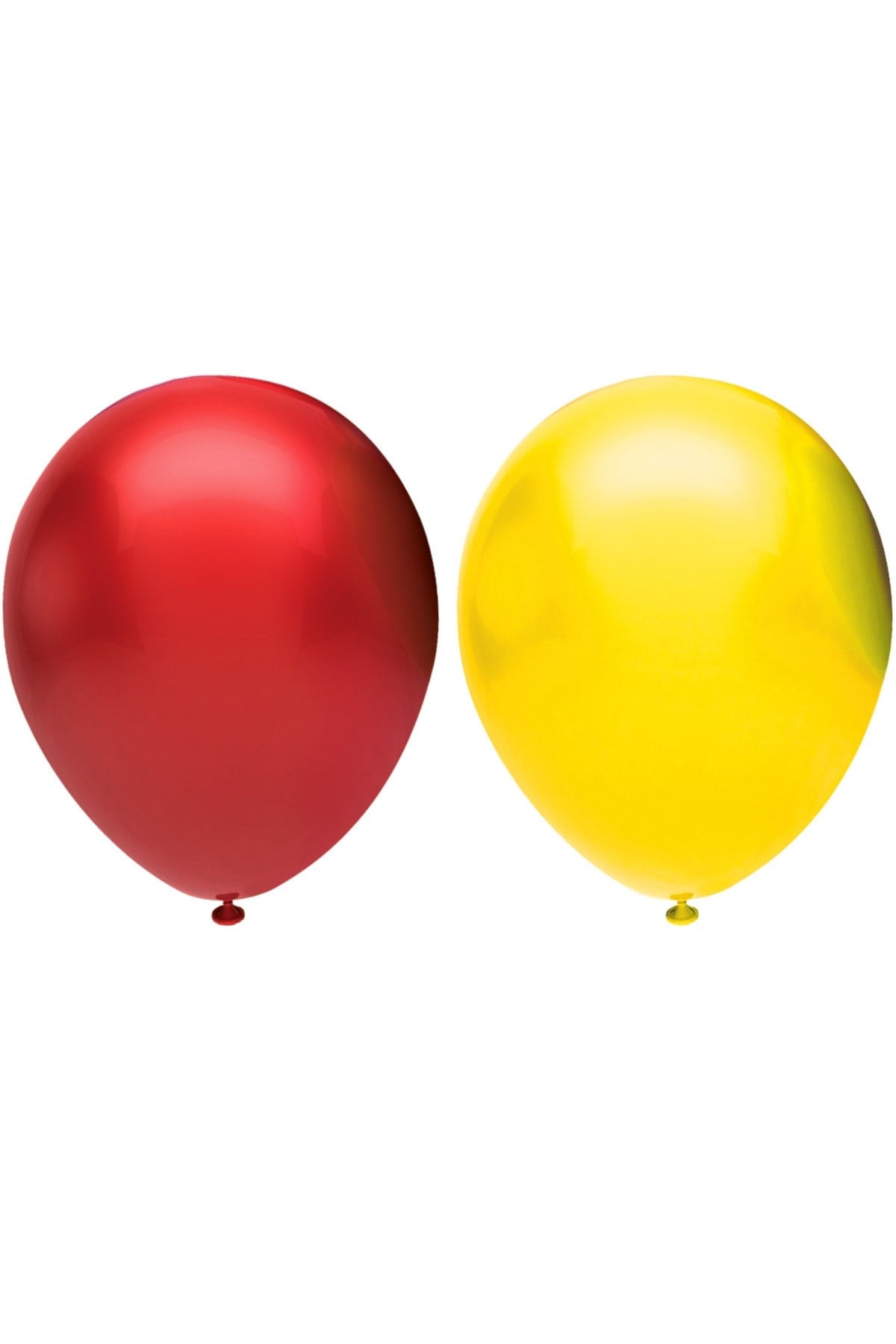 40’lı Metalik Balon Seti, 2 Renk X 20, Sarı, Turuncu. Helyum Uyumlu
