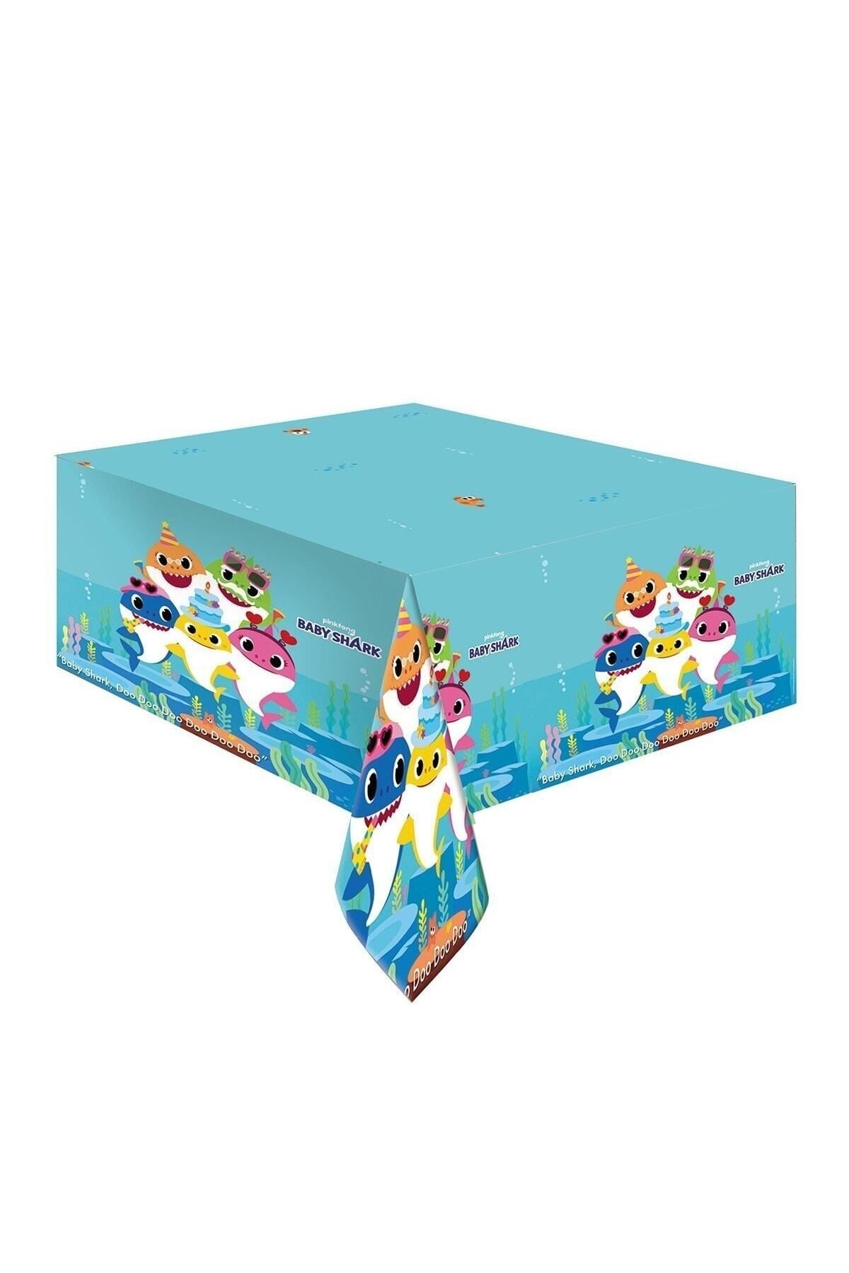Çocuk Sevimli Babyshark Masa Örtüsü (120x180 Cm)