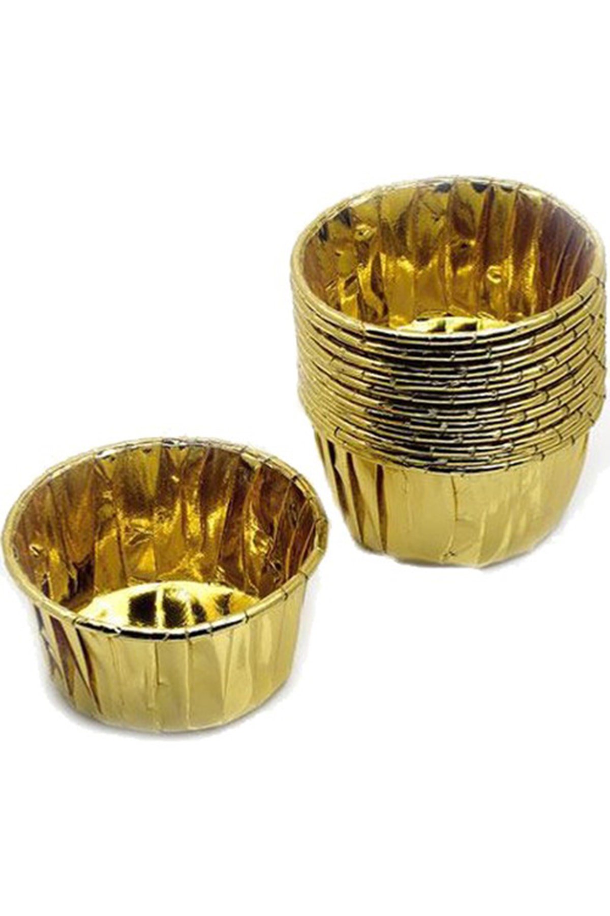 Cupcake Kalıbı Minik Boy 38*30 Sufle-muffin Altın (24 ADET)