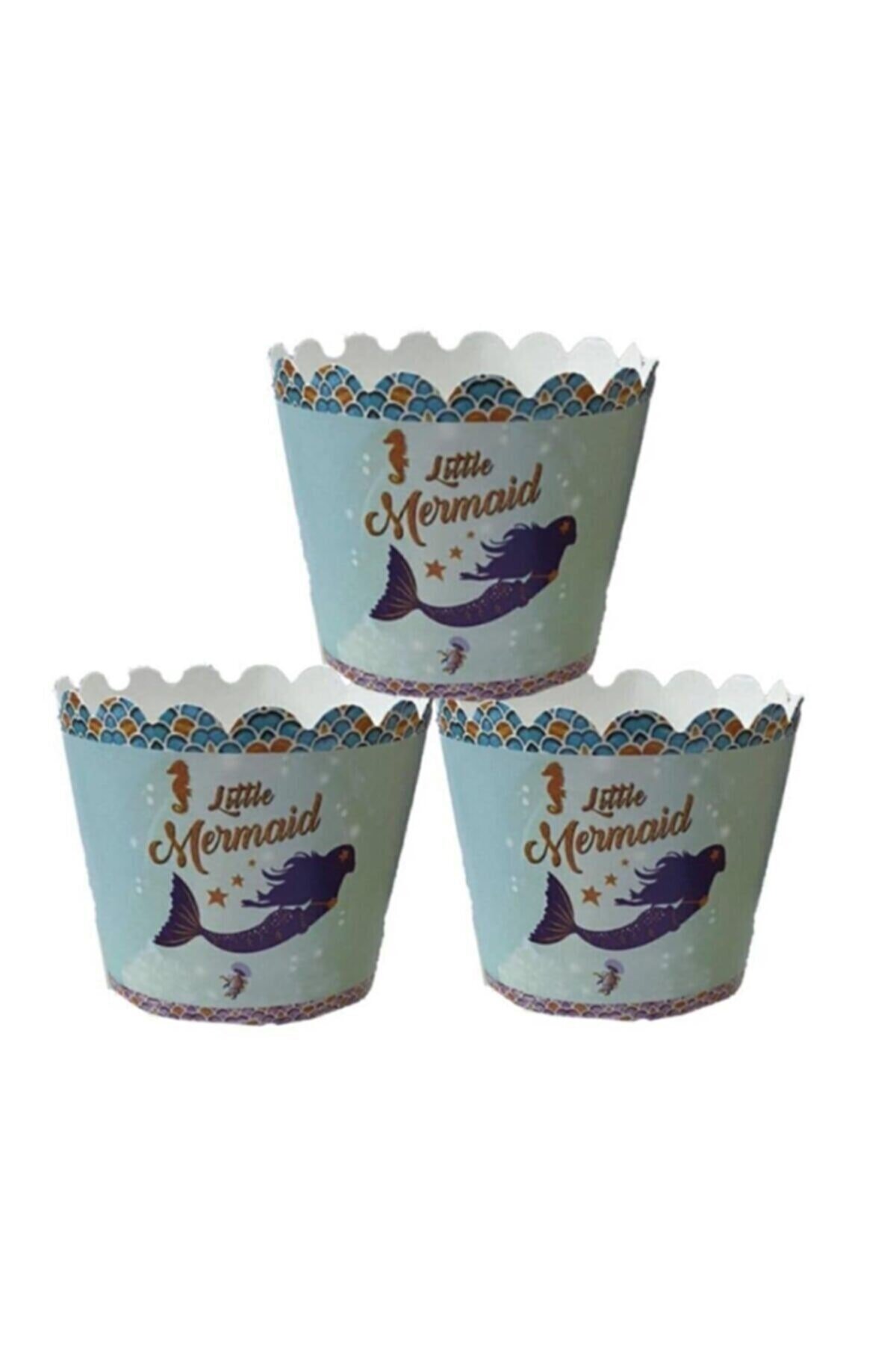 Deniz Kızı Cupcake Kabı