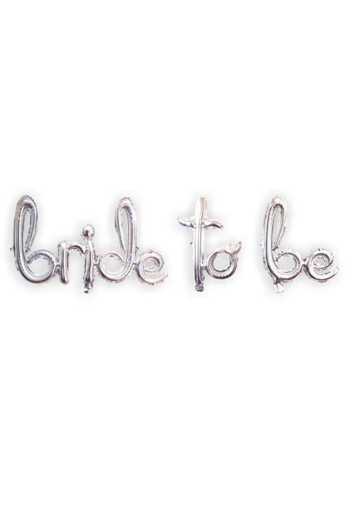 Folyo Balon Set Imza Bride To Be Gümüş