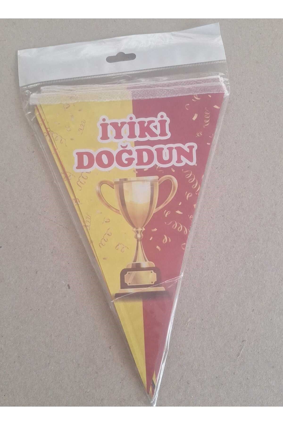 İyiki Doğdun Banner,sarıKırmızı,Sarı Lacivert Desenli,REsimli Taraftar Banner,Flama