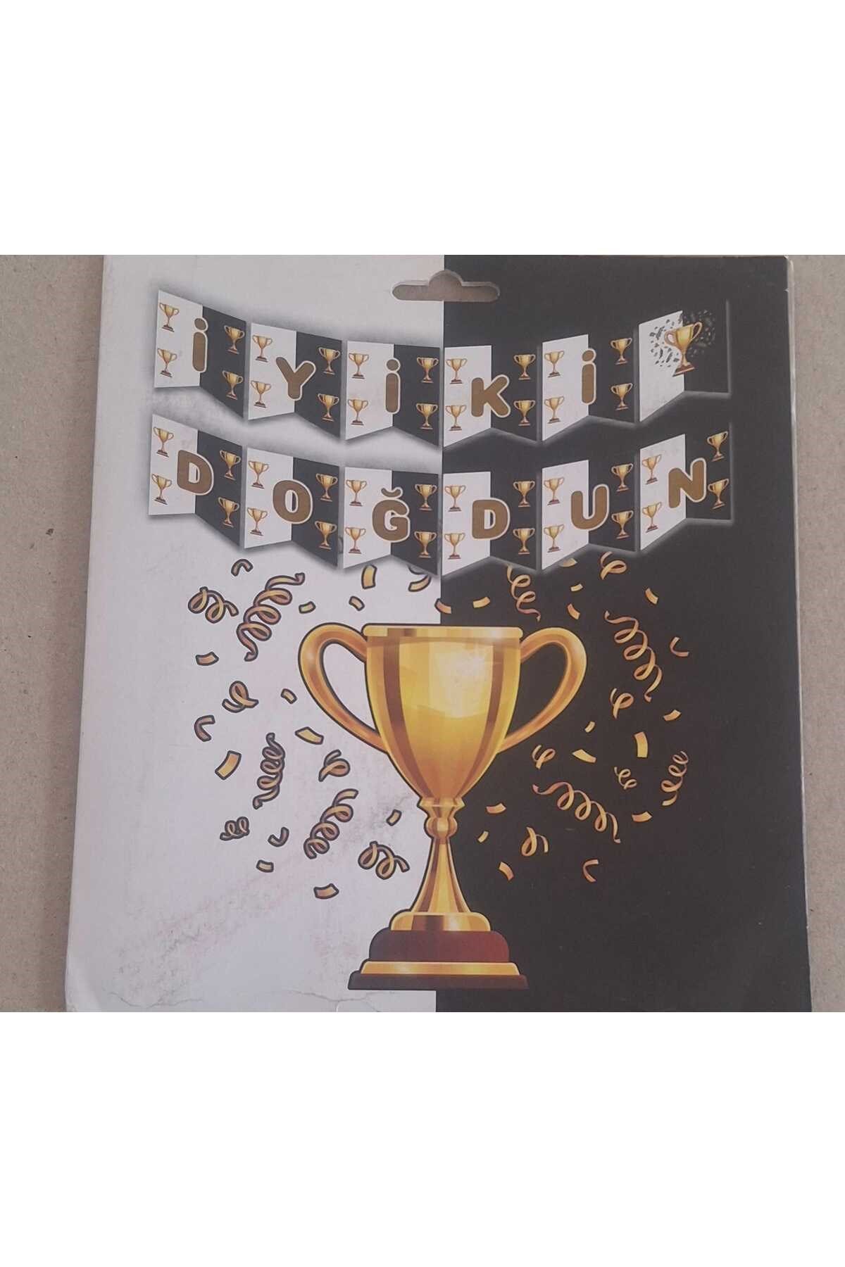 İyiki Doğdun Banner,sarıKırmızı,Sarı Lacivert Desenli,REsimli Taraftar Banner,Flama