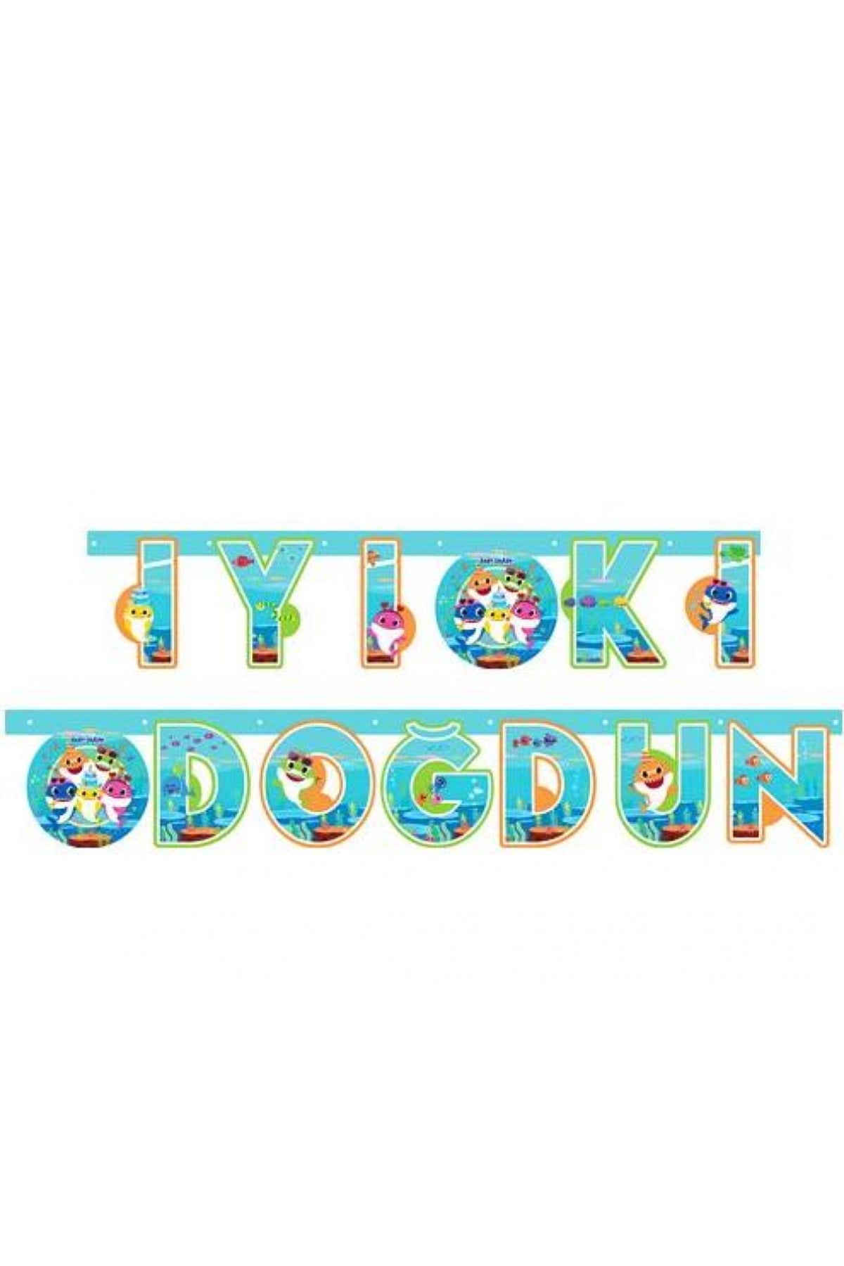 İyiki Doğdun Harf Set Baby Shark Süs