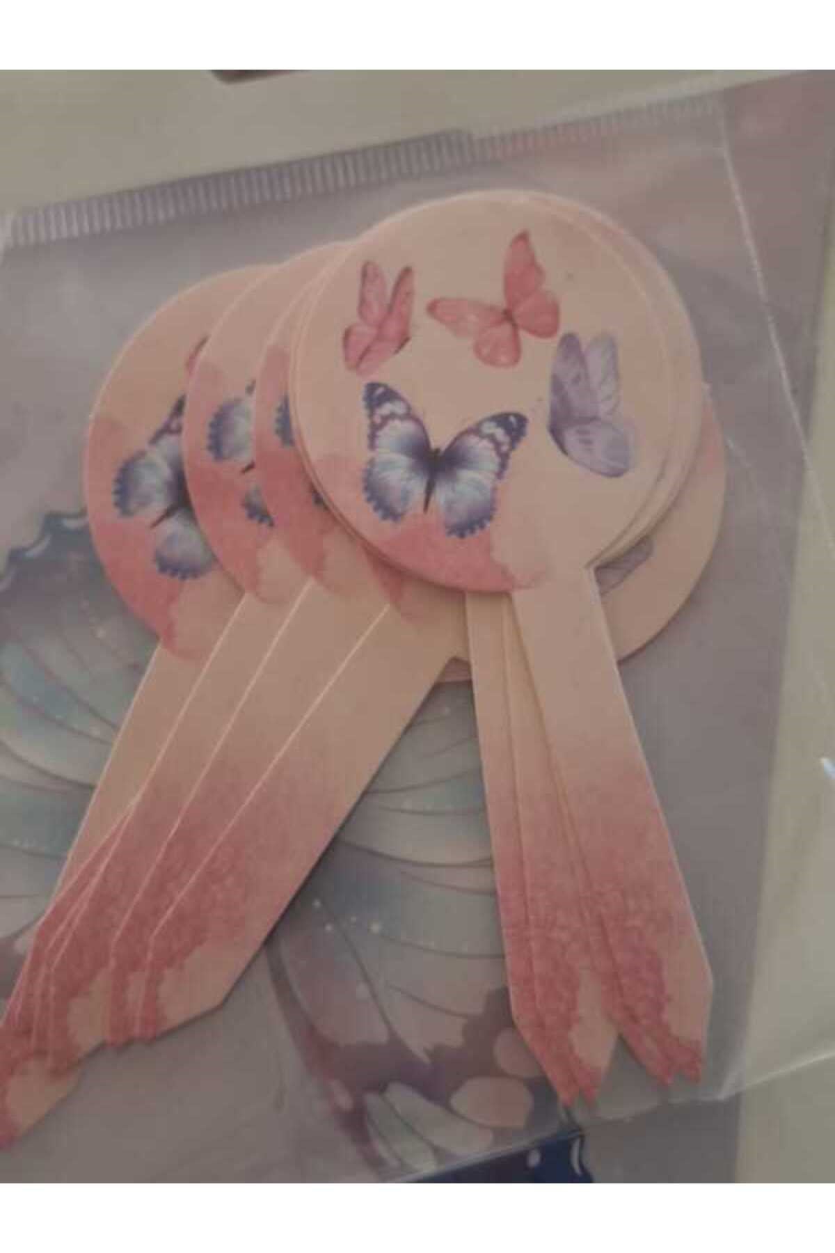 kelebekli cupcake süsü