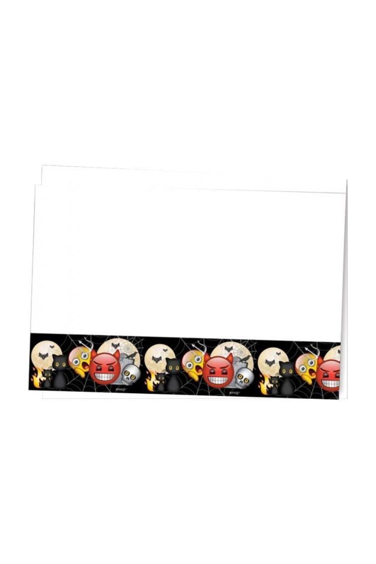 Korku Emoji Plastik Masa Örtüsü 120x180 cm