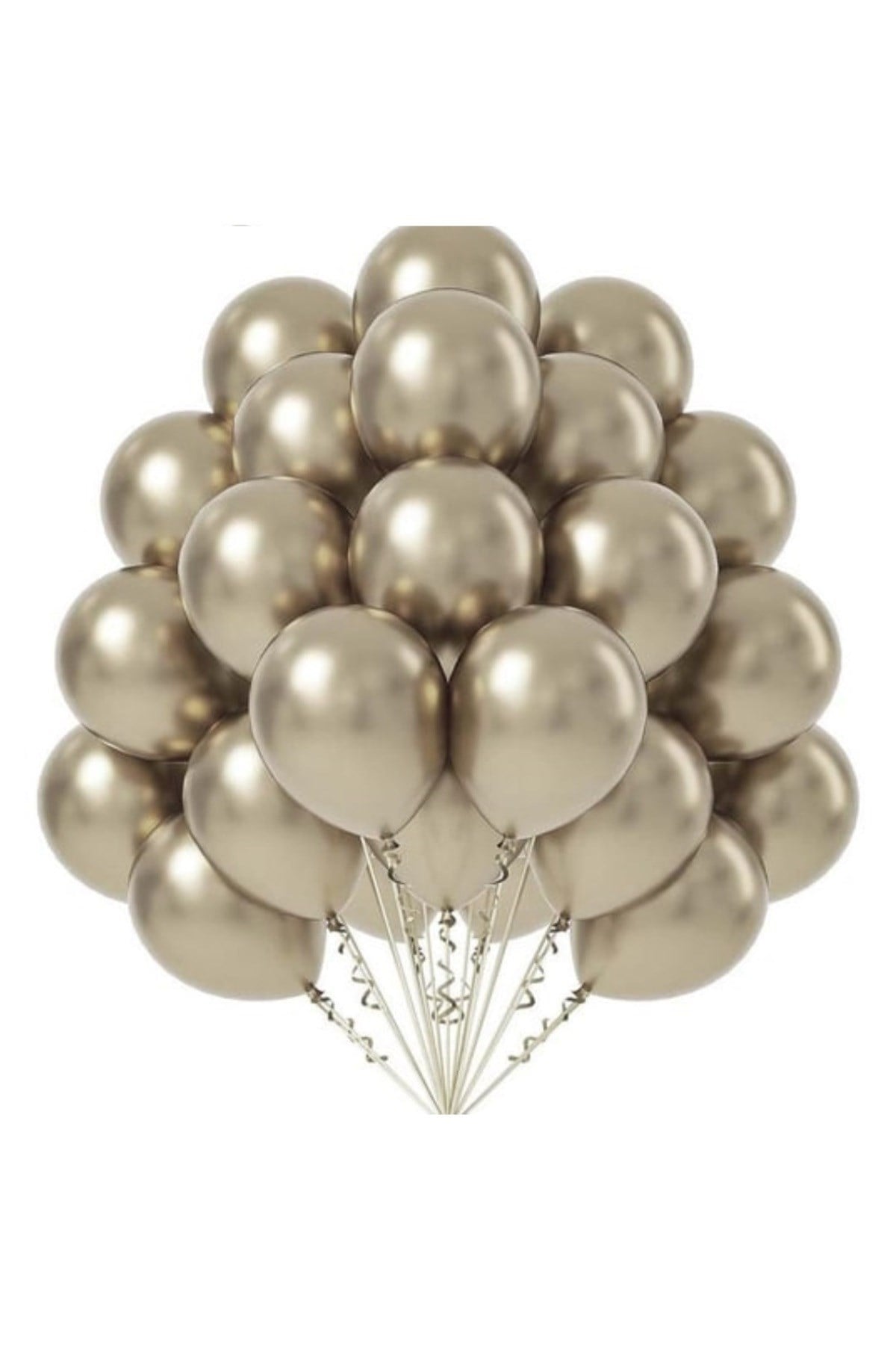 KROM BEYAZ ALTIN BALON 10 ADET