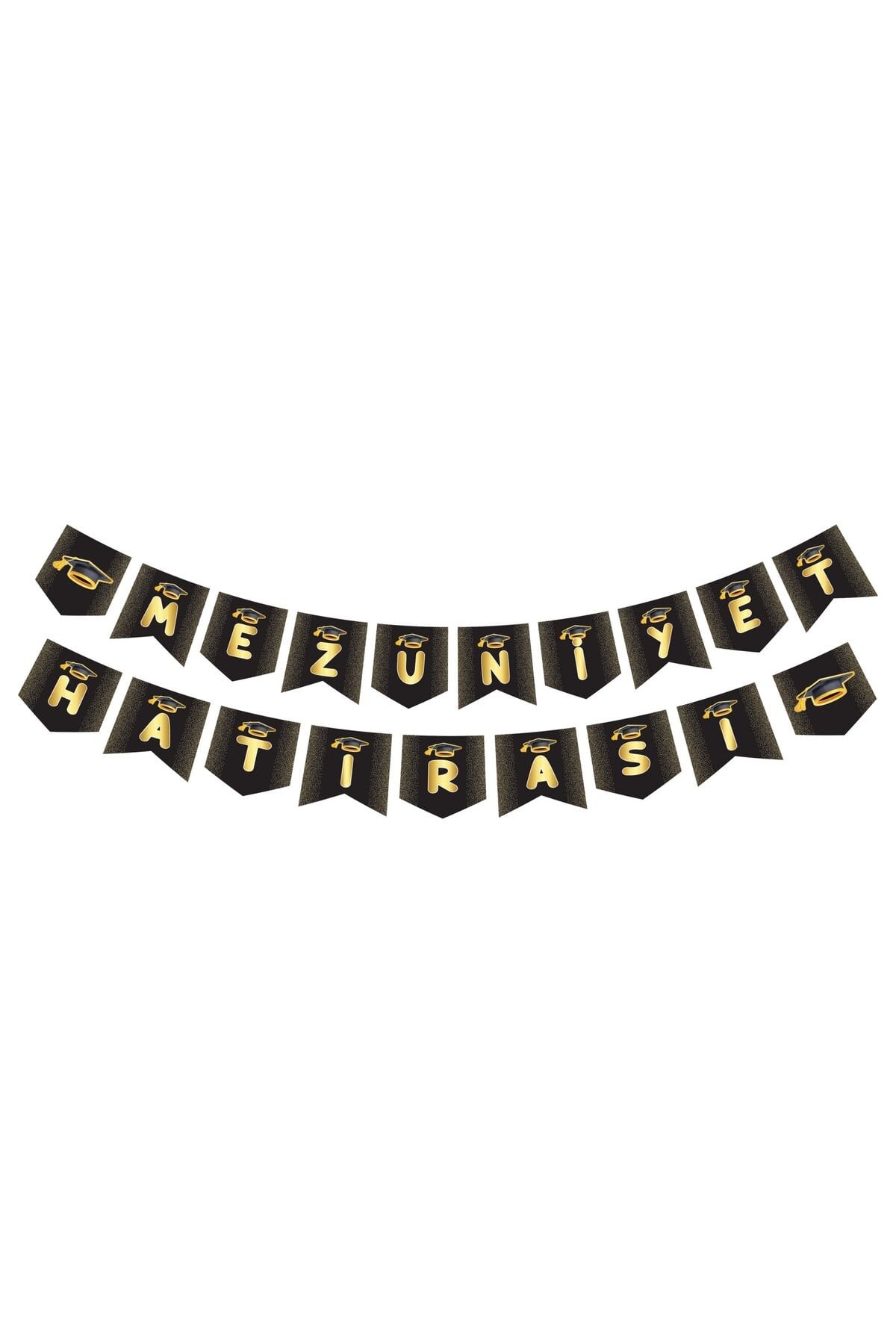 Mezuniyet Hatırası Yazılı Zigzag Banner