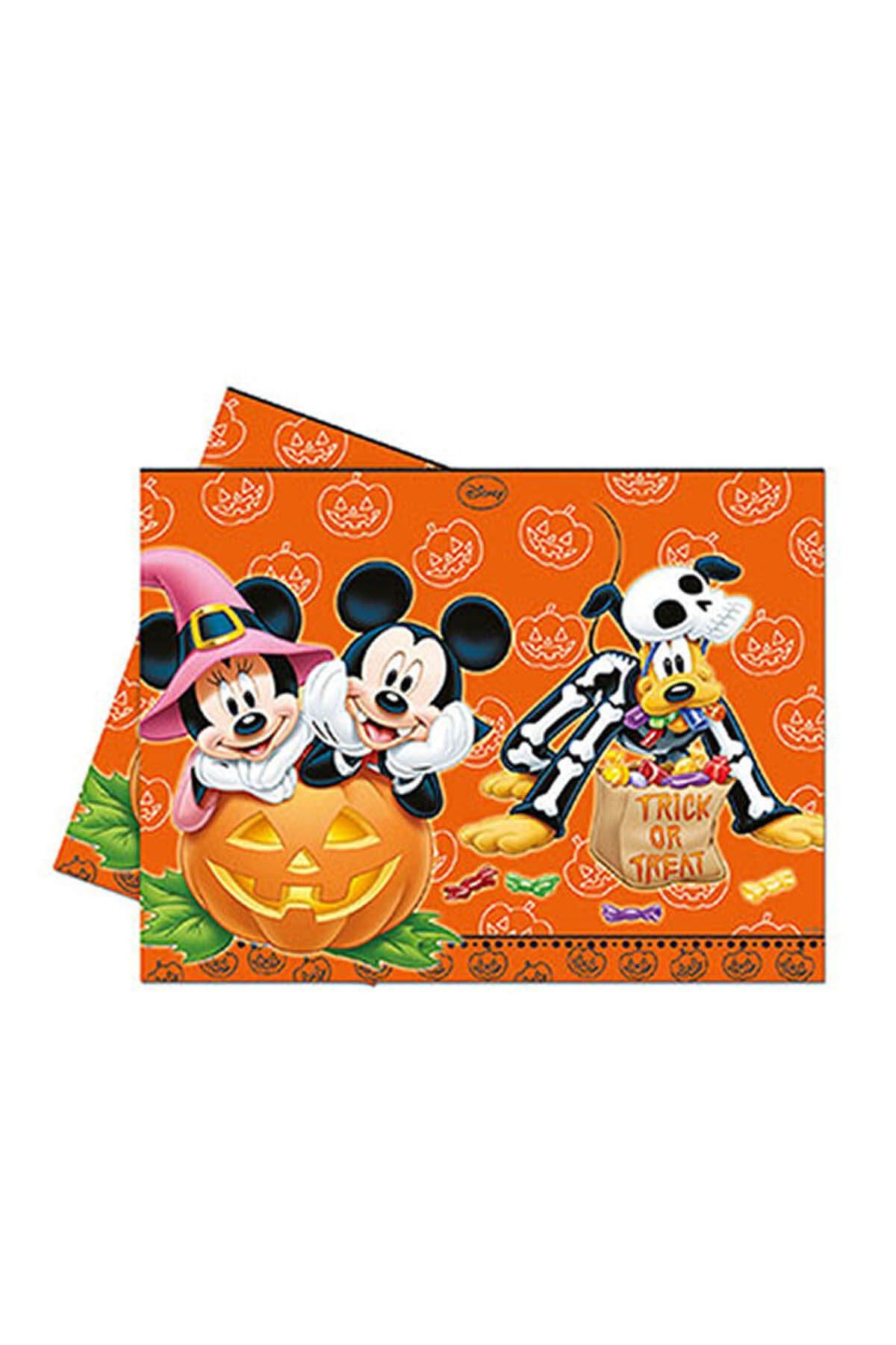 Mickey Halloween Plastik Masa Örtüsü