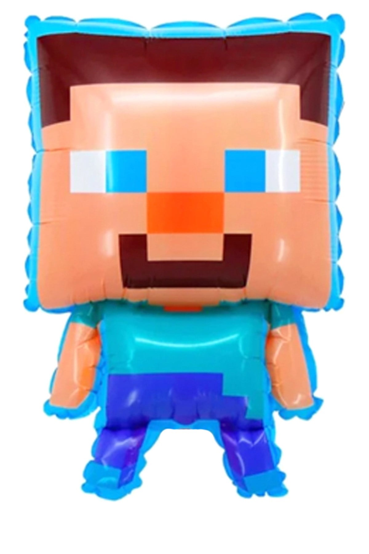 Minecraft Folyo Balon 70cmx45cm Doğum Günü Parti Helyumla Uçan Steve