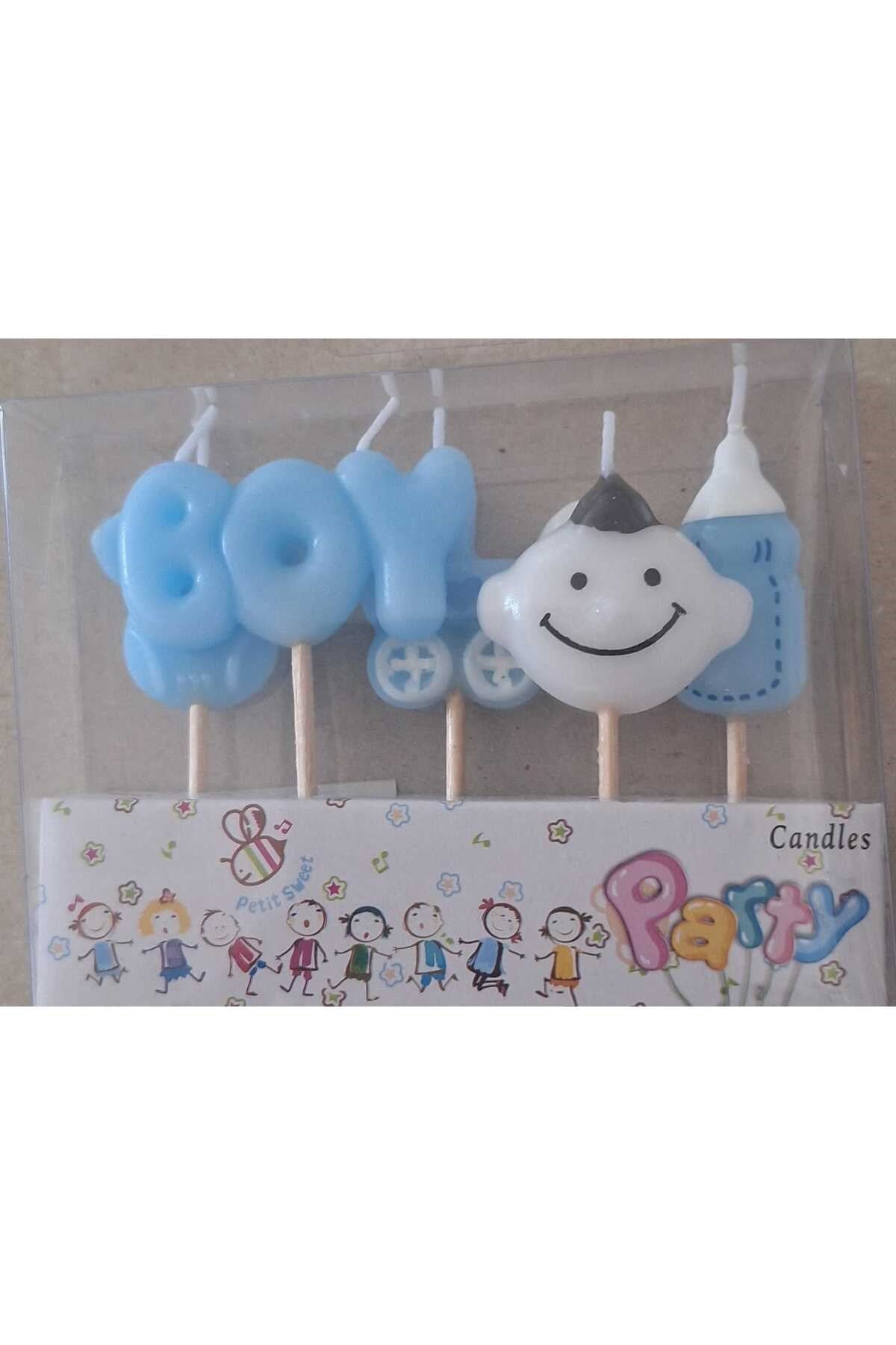 mutlu anılar parti evi babyshower erkek bebek mum