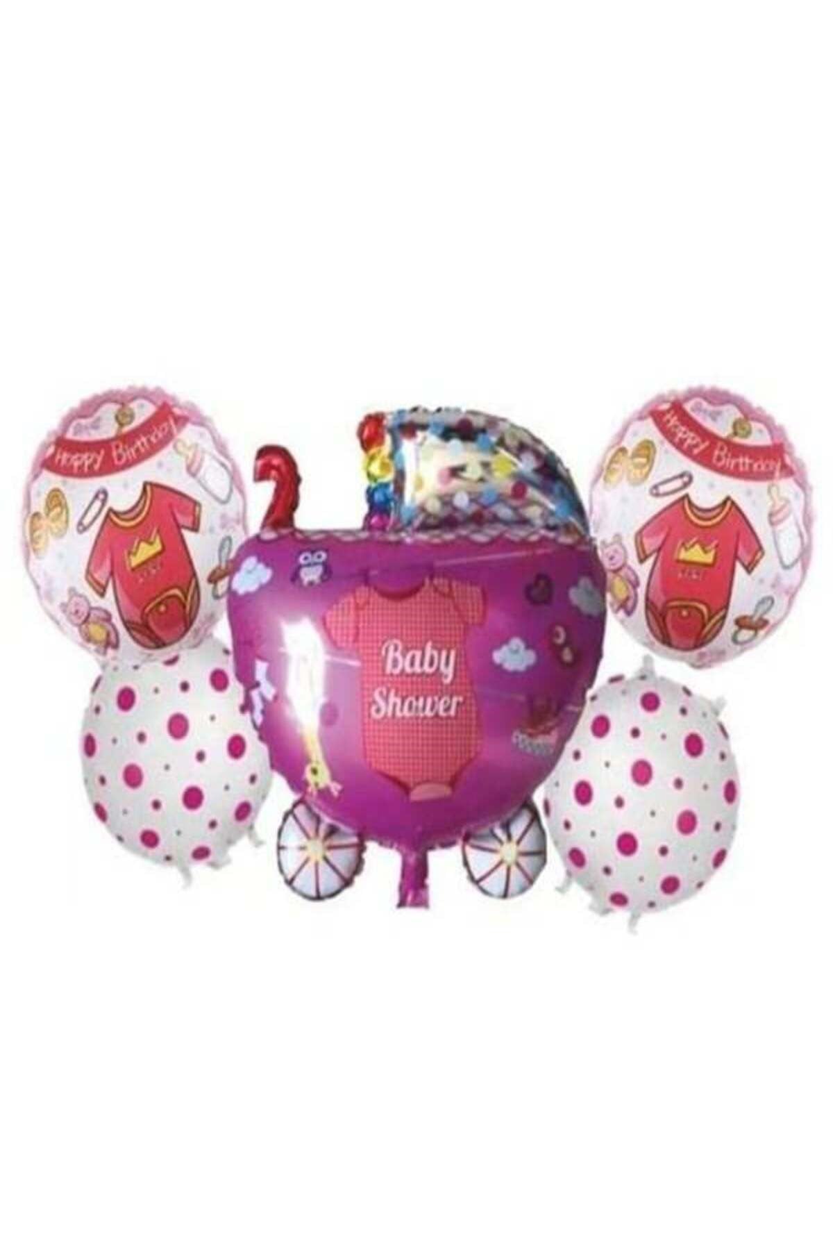 mutlu anılar parti evi babyshower folyo balon seti