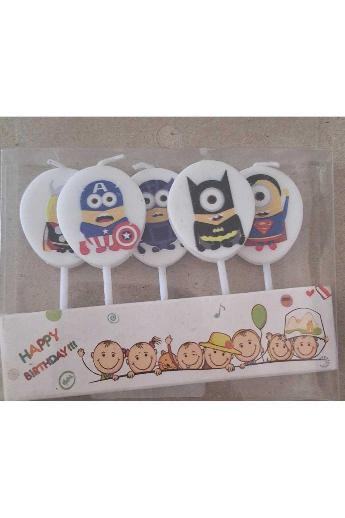 mutlu anılar parti evi minion mum seti