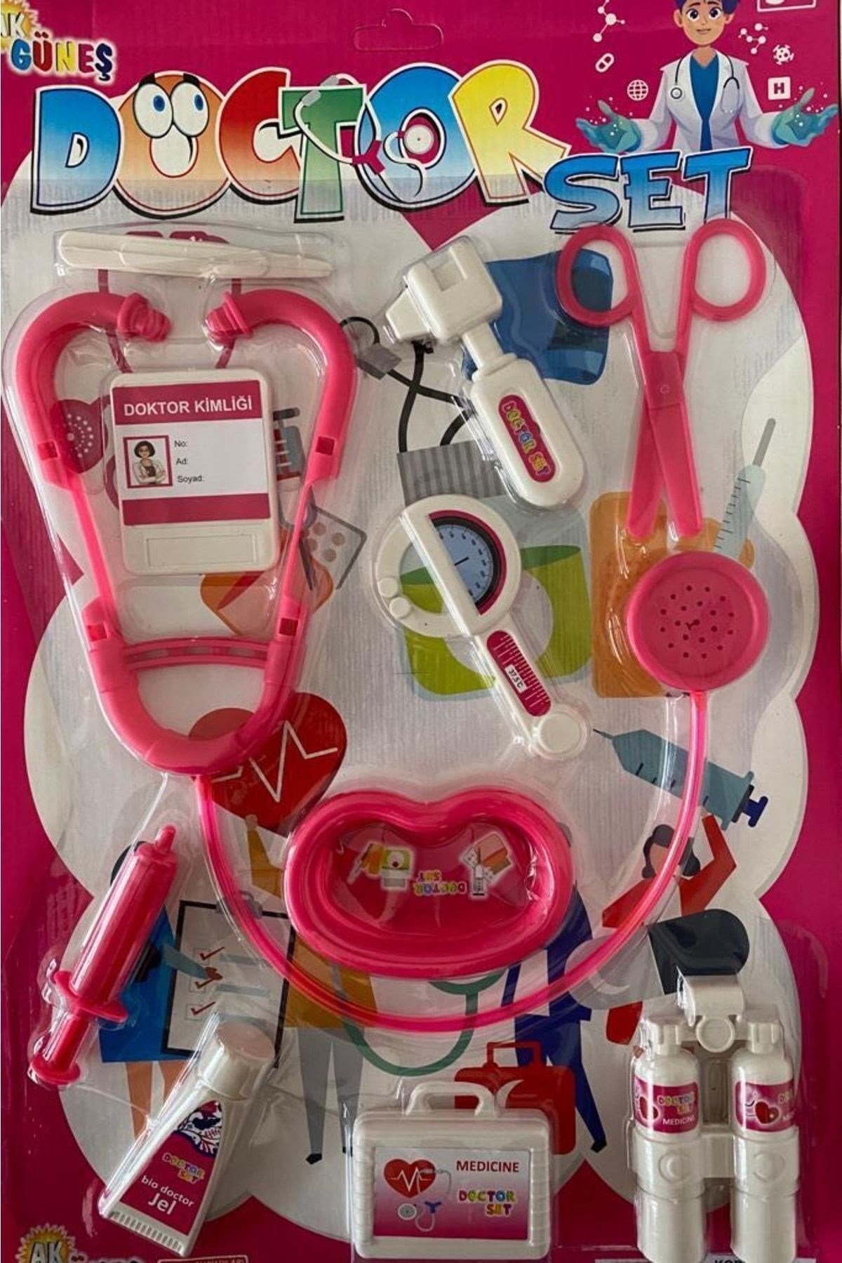 Oyuncak Doktor Seti Pembe