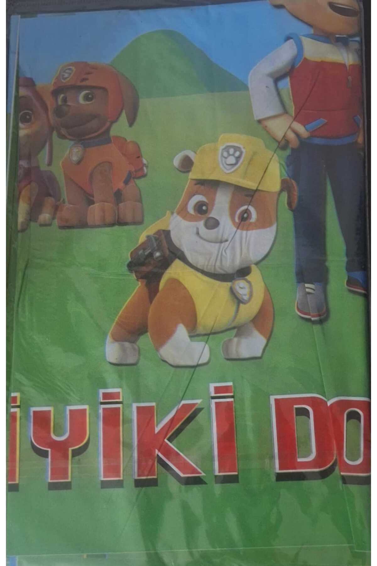 Paw Patrol Plastik Masa Örtüsü 120x180 cm Paw Patrol Konsept Doğum Günü Malzemeleri