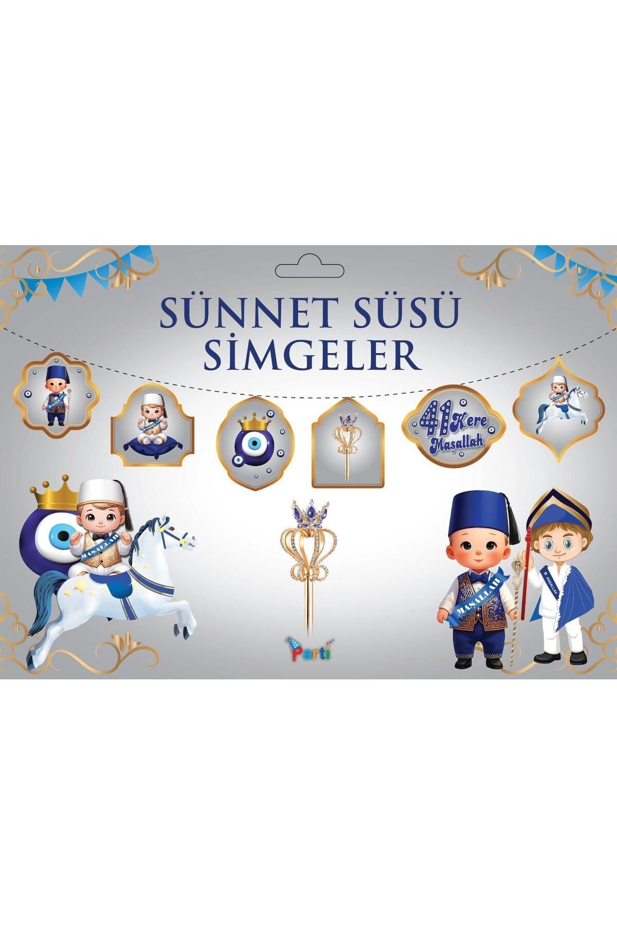 Sünnet Kutlama Seti Sünnetimize Hoş Geldiniz Yazısı Flama Sünnet Banner MAŞALLAH Tavan sarkıt