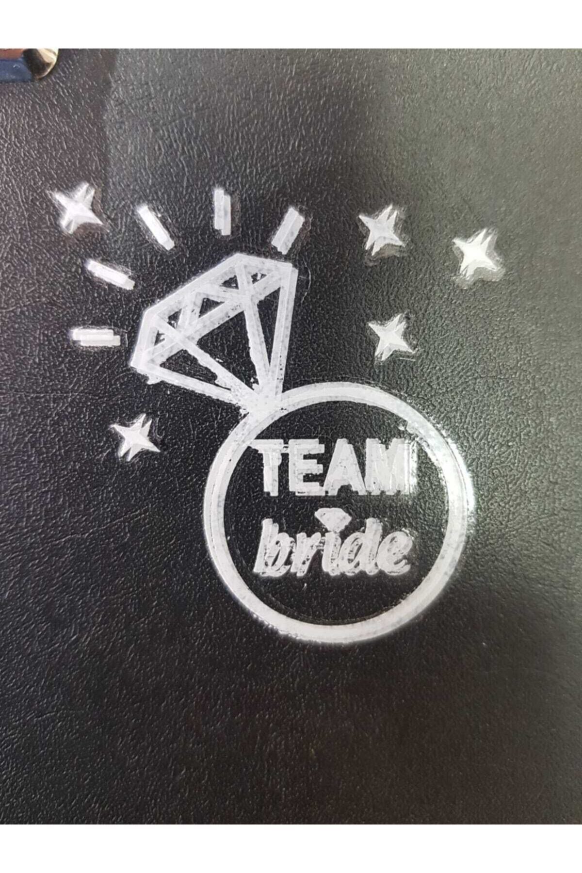 Team Bride Dövme Yüzük Desenli gümüş Renk