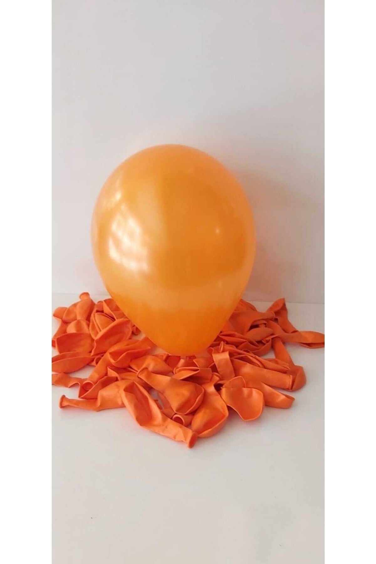 Turuncu Metalik Balon 10lu
