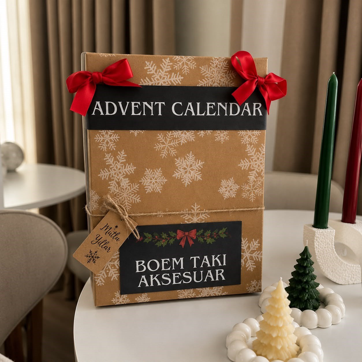 24 adet sürpriz advent calendar