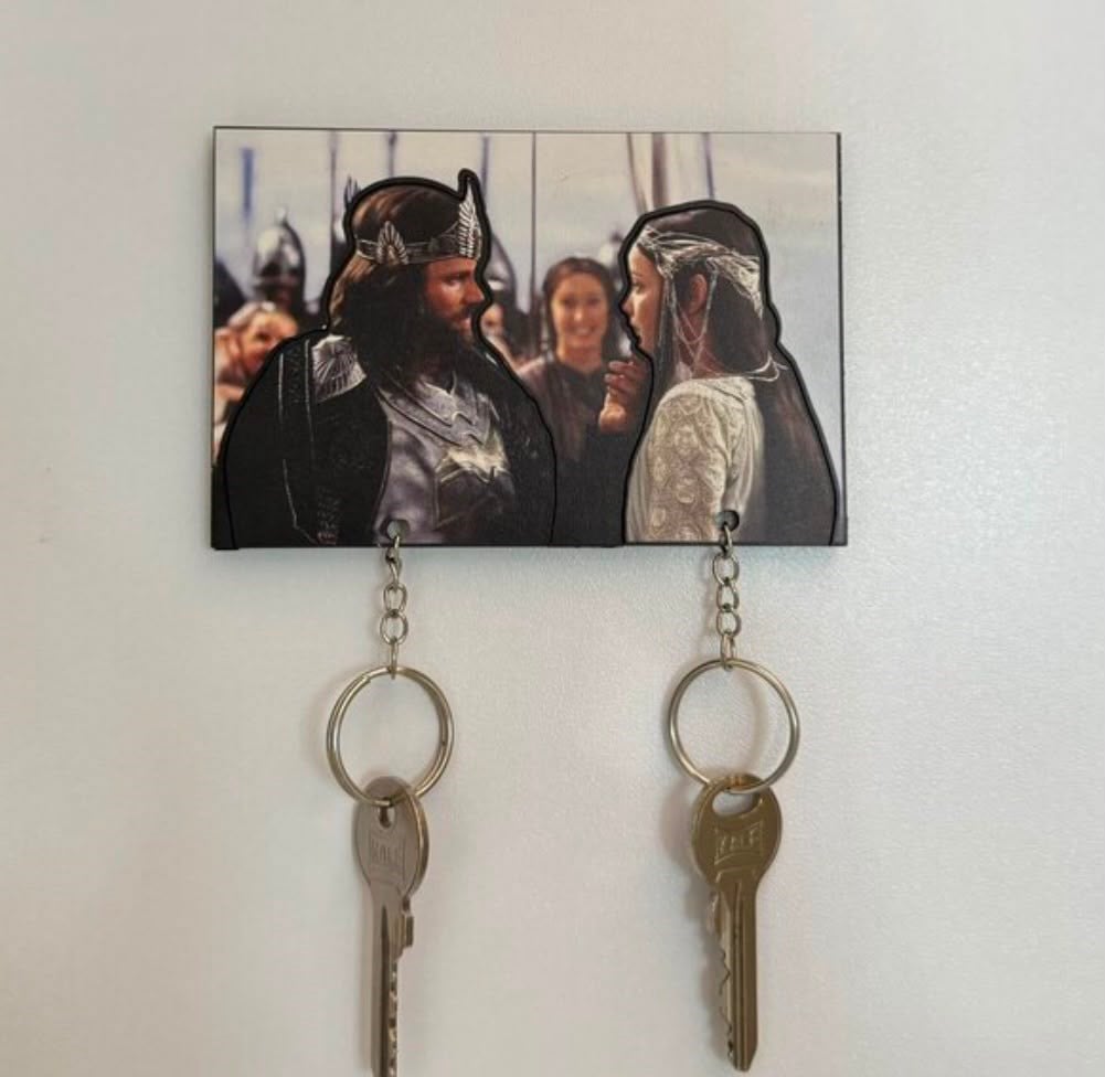 Arwen ve Aragorn çift anahtarlık