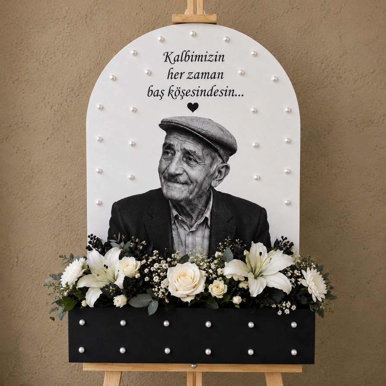 Kişiye özel çiçekli pano (Hazırlanış süreci 7 iş günüdür)