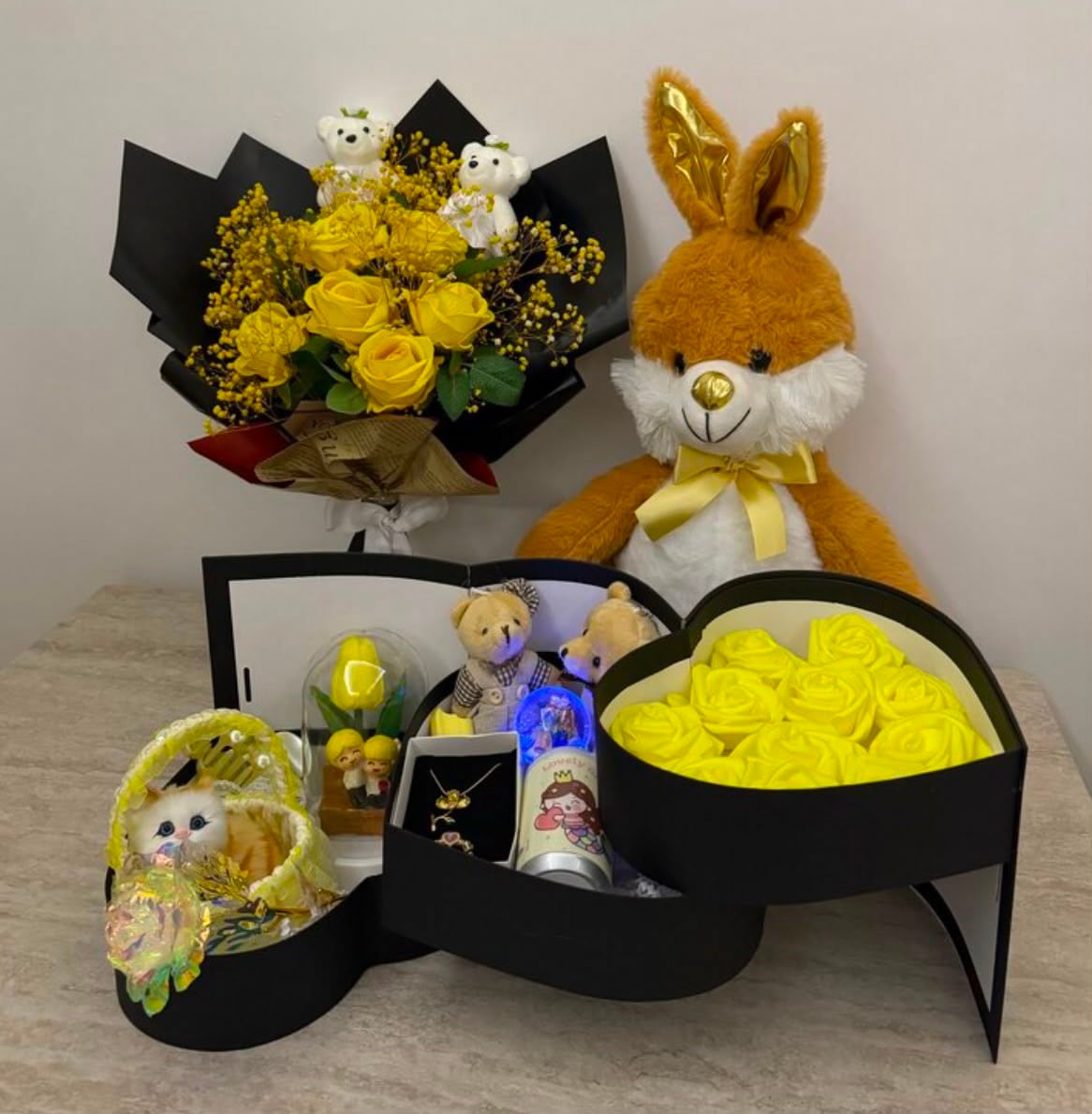 Sarı tavşan set (görselin tamamı fiyata dahildir)