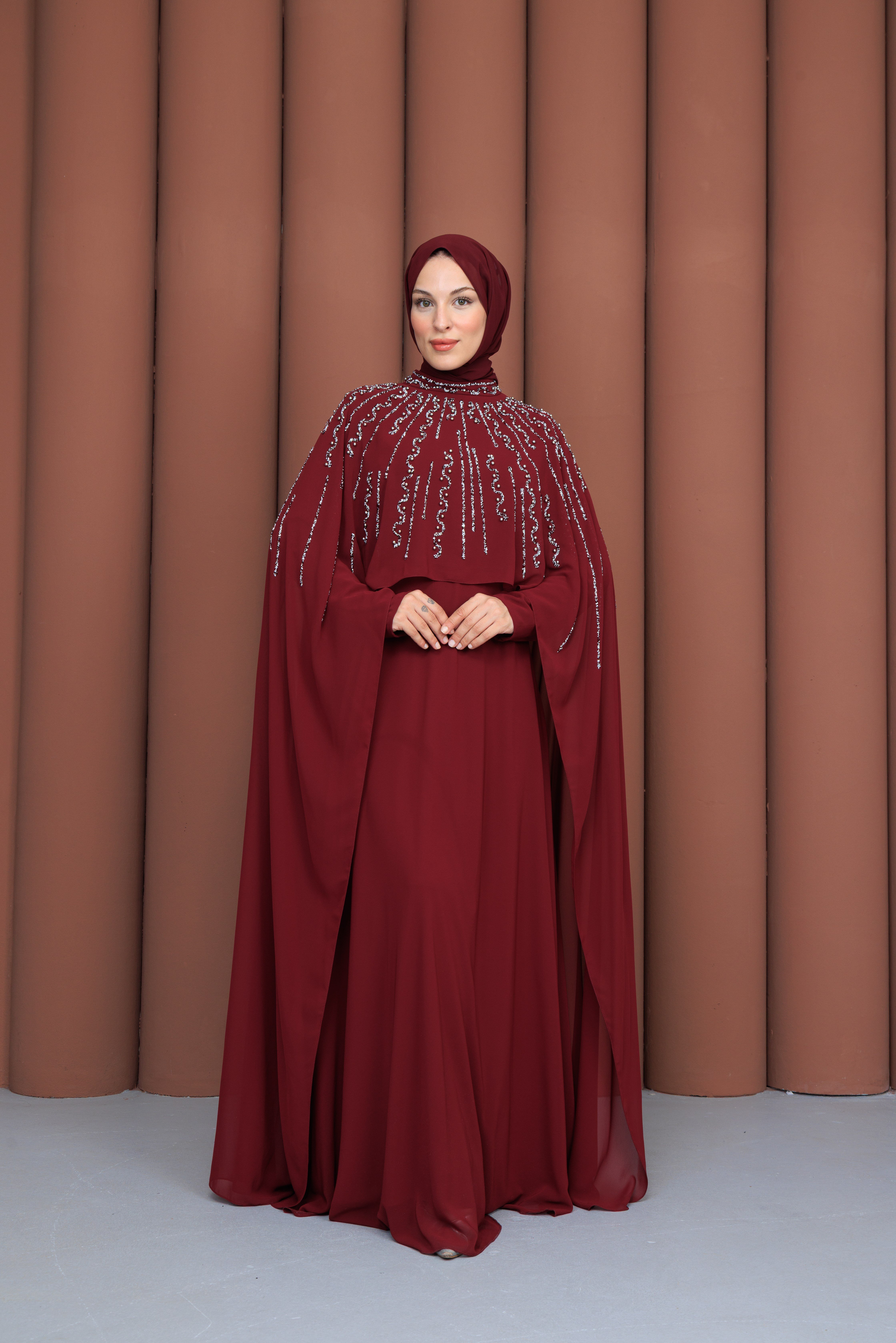 Elmina Abiye | Bordo
