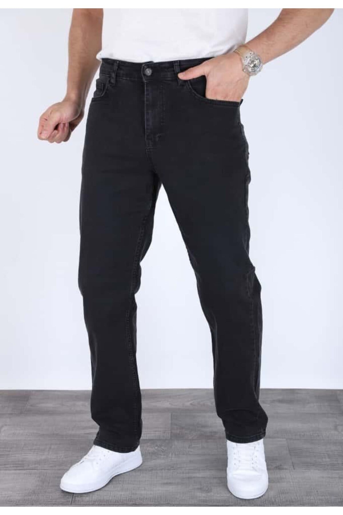 Erkek Regular Kalıp Likralı Esnek Kot Pantolon