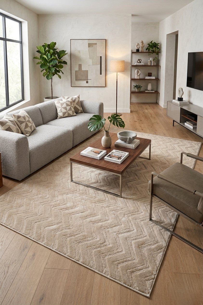 Alaska Serisi Premium Yumuşak Dokulu Peluş Halı