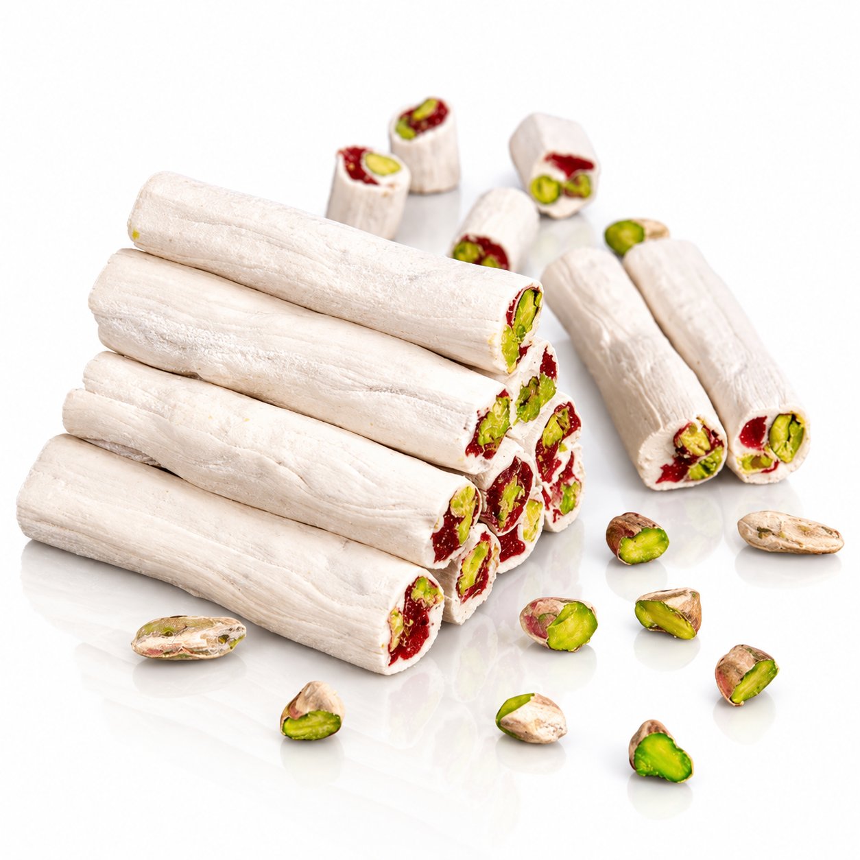 Sütlü Antep Fıstıklı Fitil Lokum 1000 Gr