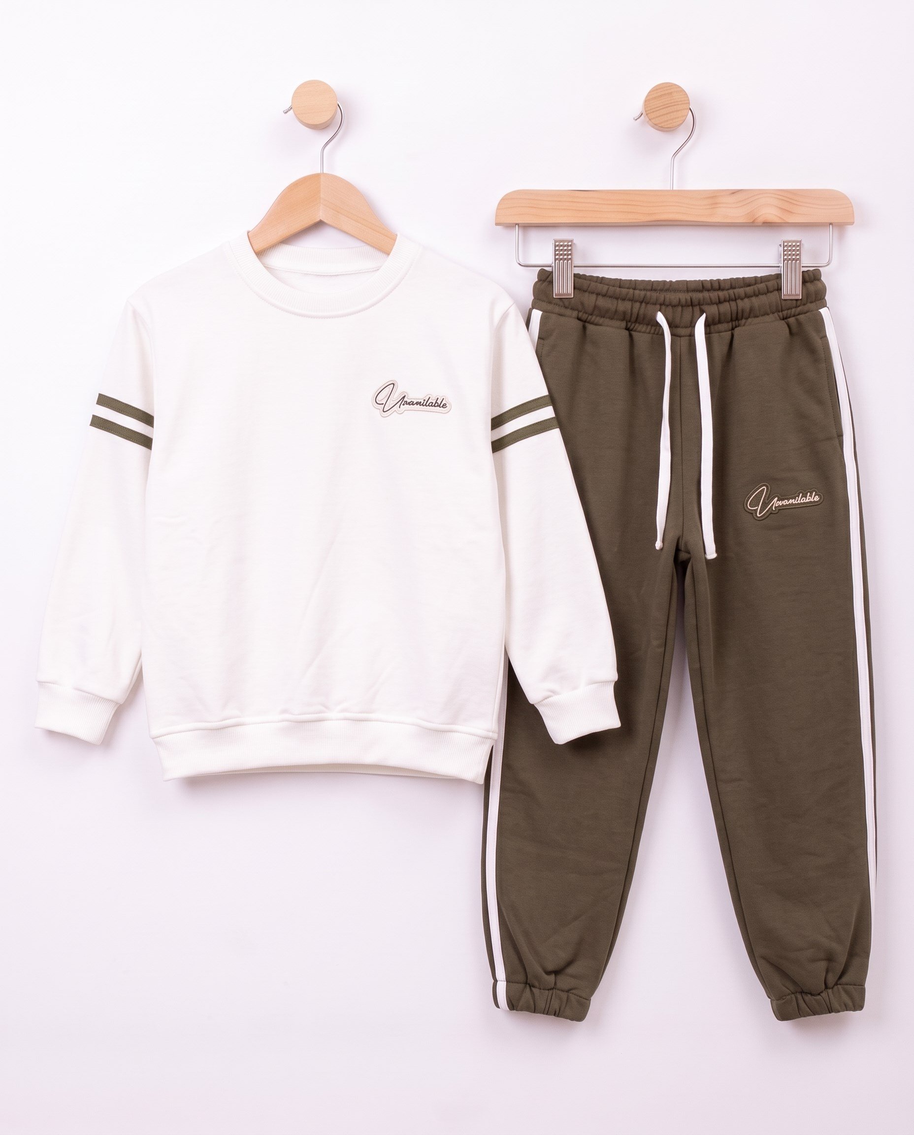 1257-1 Bisiklet Yaka Mevsimlik Unisex Takım YEŞİL