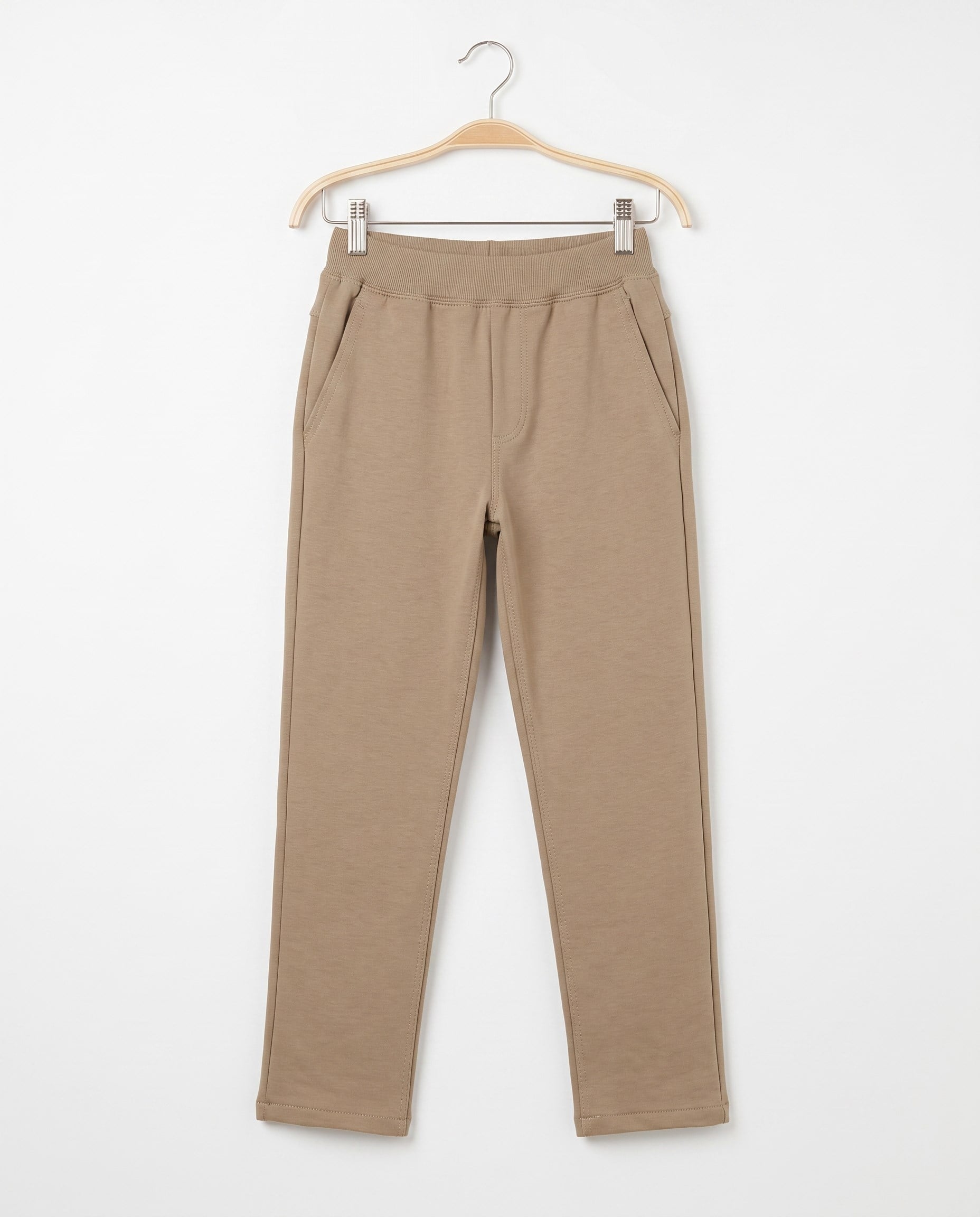2828-2 Kompakt Penye Beli Lastikli Unisex Okul Eşofmanı (12-16) CAMEL