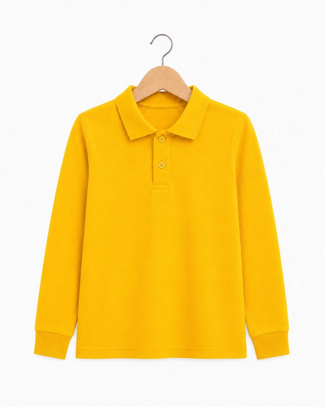 4581-1 Uzun Kol Polo Yaka Unisex Çocuk Lakos SARI