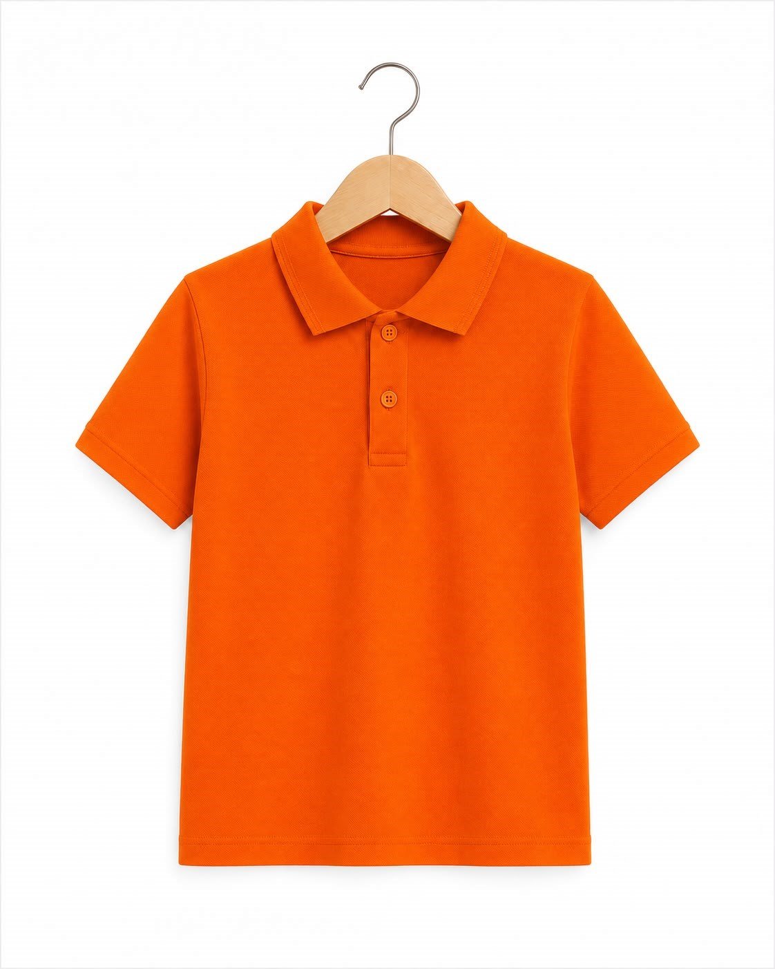 4581 Kısa Kol Polo Yaka Unisex Çocuk Lakos TURUNCU