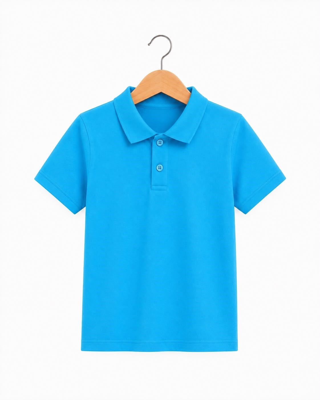 4582 Kısa Kol Polo Yaka Unisex Çocuk Lakos (11-14) TURKUAZ