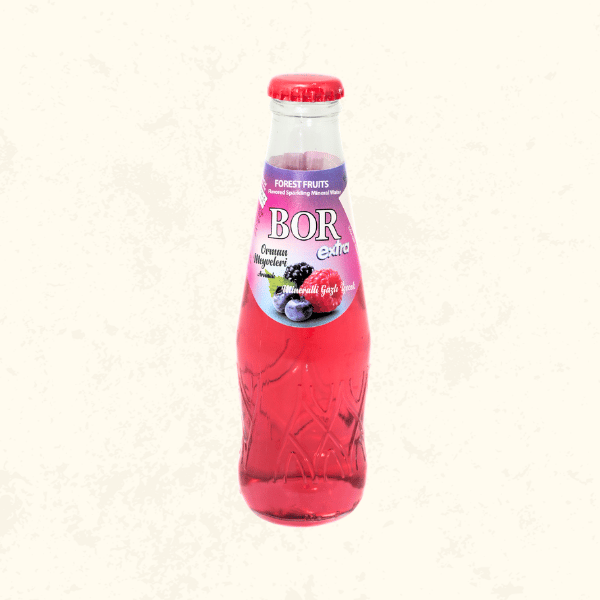 Bor Extra Orman Meyveleri Gazozu 250 ml - Doğal Mineralli ve Karadut-Ahududu Esintili Serinlik