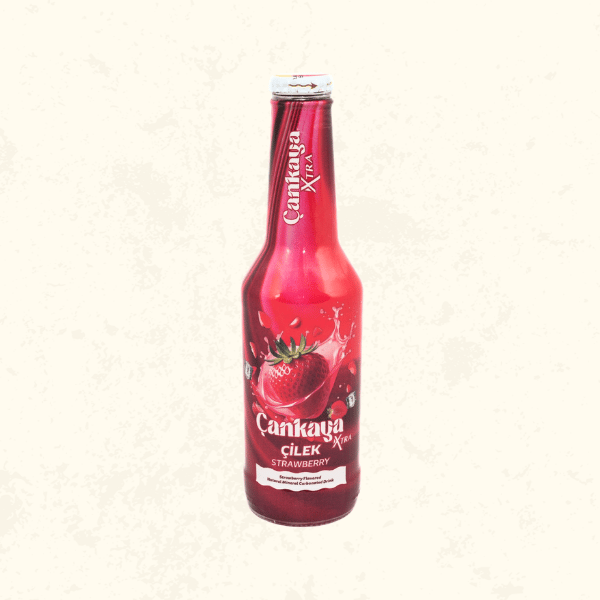 Çankaya Xtra Çilekli Gazoz 250 ml - C Vitaminli ve Mineralli Canlandırıcı Meyve Patlaması