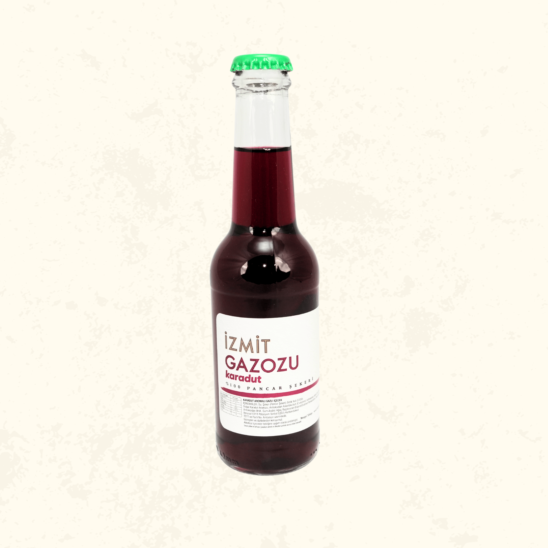 İzmit Gazozu Karadut Aromalı Gazoz 250 ml Cam Şişe
