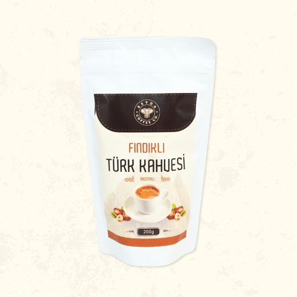 Sevda Coffee Co. Aromalı Fındıklı Türk Kahvesi 200 g – Yoğun Kuruyemiş Notaları