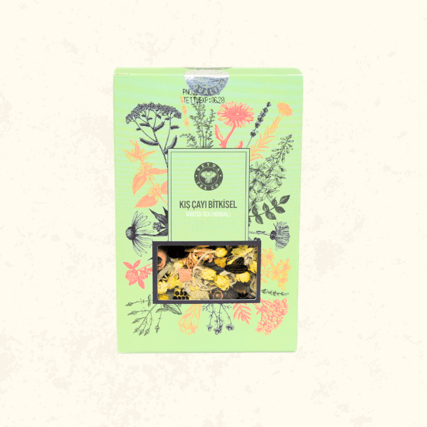Sevda Tea Co. Premium Bitkisel Kış Çayı 100g – Bağışıklık Destekleyici Doğal Harman