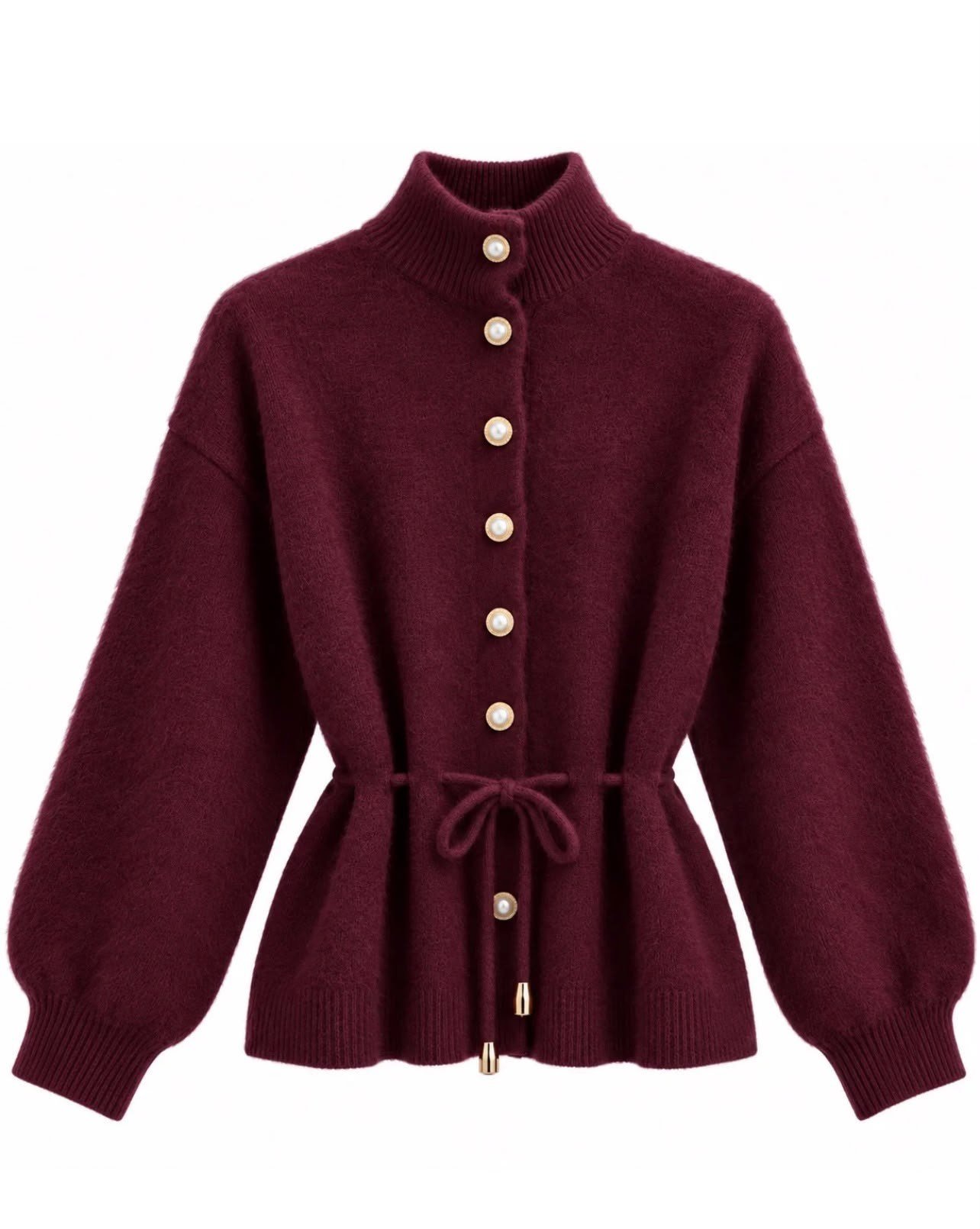 Angora bordo hırka - 20